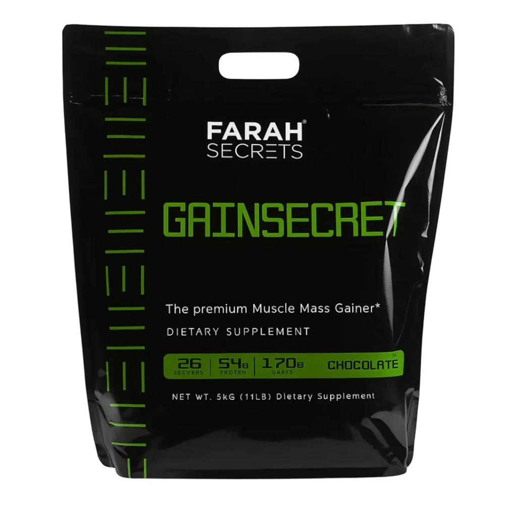 Farah Secrets GainSecret Premium Muscle Mass Gainer – Chocolate – 26 Servings